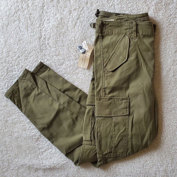 NWT Ralph Lauren Denim & Supply Skinny Military Cargo Pants in Green - Picture 2 of 9